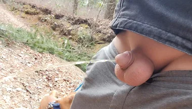 Small Cock in Car to Piss Outside Plus My Ass and Balls