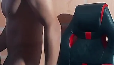 Masked Jerking off