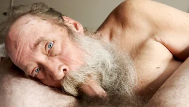 Papa Bear Sucks and Worships Hairy Cub Cock
