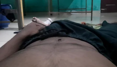 Horny Boy Laying on the Bed, Touching Himself