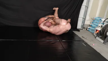 Oiled Nude Muscle Wrestling