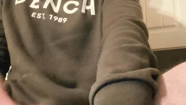Big Dick Wanking and Smoking