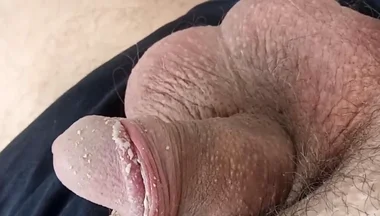 Watch my beautiful white cock shine.