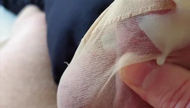 The Stocking, My Penis and Its Cum