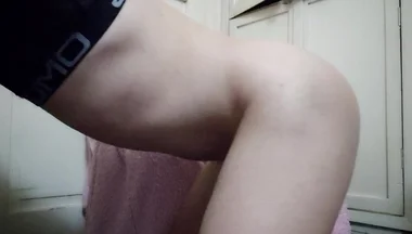 Sexy Ass Playful Twink Boy Dance in Hot Thong