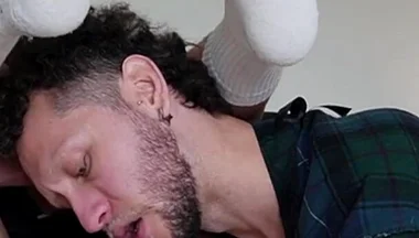 Harry_jen Just Sucking Gay Massive Cock in White Socks
