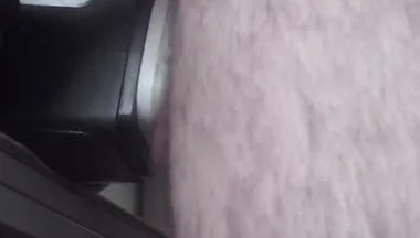 Handsome Mature Chubby with Big Fat, Uses Masturbation Machine in Close-up