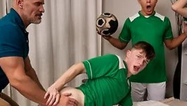 Jake Preston Gets An Unorthodox Massage From Landon Conrad That Ends With Hot Table Sex