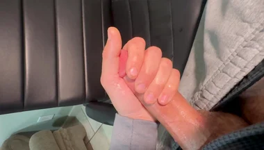 Powerful Cumshot After Edging and Moaning