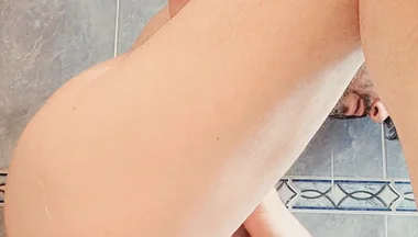 Bathroom Dildo and Cum