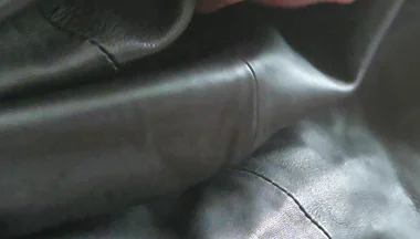 Edging in a Leather Skirt