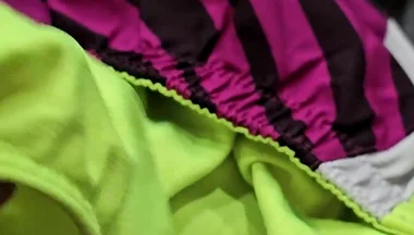 Cum in the Gusset of Nike Tempo Shorts
