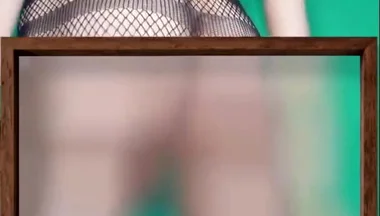 Fishnet Dress with and Without Some Panties