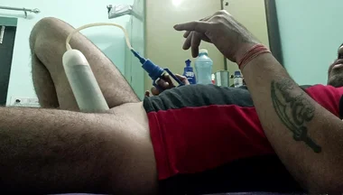 Indian desi police officer uncle gets rest and masterbation