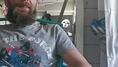 Smoking Fetish Masturbation at the Allotment