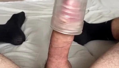 Jerking off While Wearing a Cock Ring