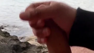 Young Solo Jerk at Lake