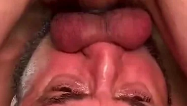 In This Video Gets on His Knees and Gives Me One of the Nastiest Gagging Sessions You’ll Ever See