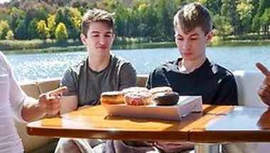 Stepdads Jax Thirio & Dalton Riley Take Turns Pounding Their Twink Stepsons On A Boat