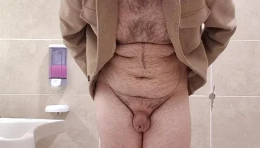 All Naked in Pubblic Bathroom