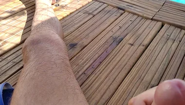 Delicious Cum From Big Cock in the Chill Out Pool