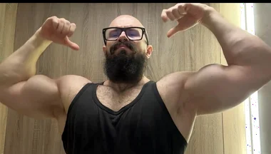 Enjoy the View of My Thick Meaty Biceps Bouncing in Slow Motion