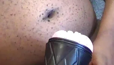 Dick Stroking and Toys Fucking, to Busting a Spurting Huge Nut