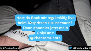 German Rubs His Hard Bulge After Work - Phantomgentx