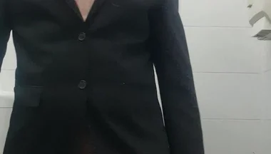 All Naked in Bathroom