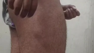 Big Black Ass Boy Fucking with Toy and Masterbating