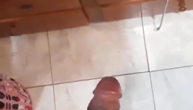 Masturbating in Front of Mirror