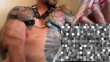 Boy in Harness Masturbates