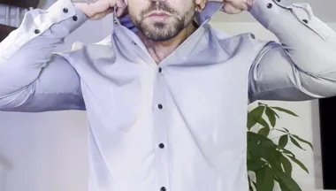 Young Man in a Shirt Jerks off