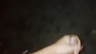 Waiting for Stepdad in the Dark. Cuming on the Street!