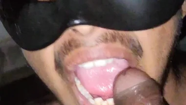 Twink First Blowjob Experience and Cumshot in Mouth
