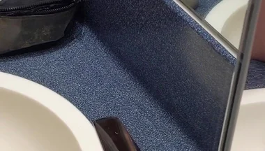 Hotel Bathroom Wanking and Cumming in Front of the Mirrors - Rockardglans