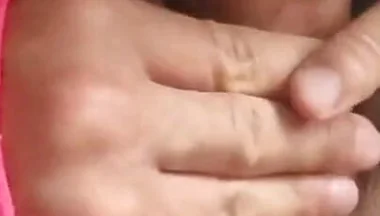 Miniature Ladyboy Sissy Sucks a Huge Load of Cum Onto Her Body From Bumble!