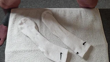 Ordered: 2x Pairs of Used Cum Soaked White Nike Socks