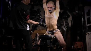 Oiled Zeus Tickling Session Stress Pose, Cyber Skin Gloves & Sensual Overload