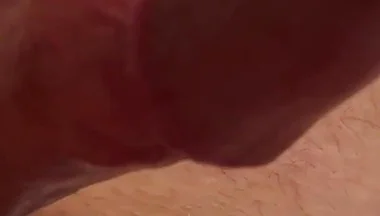 So Much Cum From Edging My Frenulum