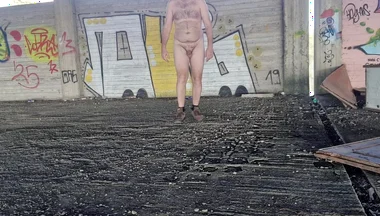All Naked in Street