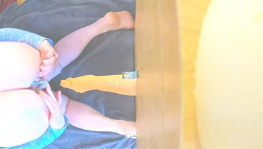 My Ass Eating a 20 Inch Dildo Fist with Lots of Lube