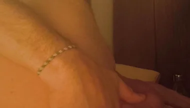 Grandpa Stimulates His Anus with His Fingers and His Special Prostate Dildo and It Makes Him Wet