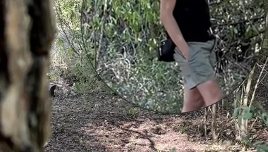 Amateur Boy Caught Jerking-off in the Woods