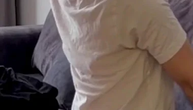 Straight Guy Gets Mone From a Stranger on the Street and Tries on Himself for the First Time First Part