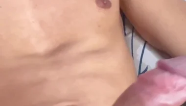 Explosion of a Lot of Milk, Isak Masturbates His Huge Latin Cock