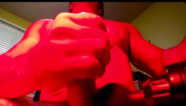 Massaging My Hard on