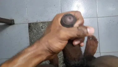 Horny Boy in the Bathroom Showering