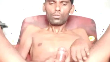 Rajesh Playboy 993 Satin Chair Oil Masturbating and Cumming