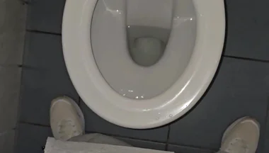 Phantomgentx - Hairy Muscular Hunk Moans Loud and Jerks in Public Toilet